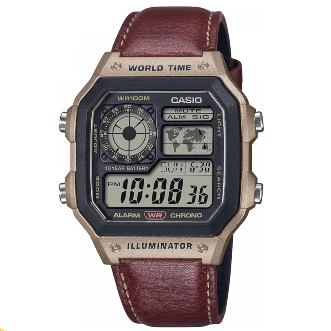 Casio world time digital watch