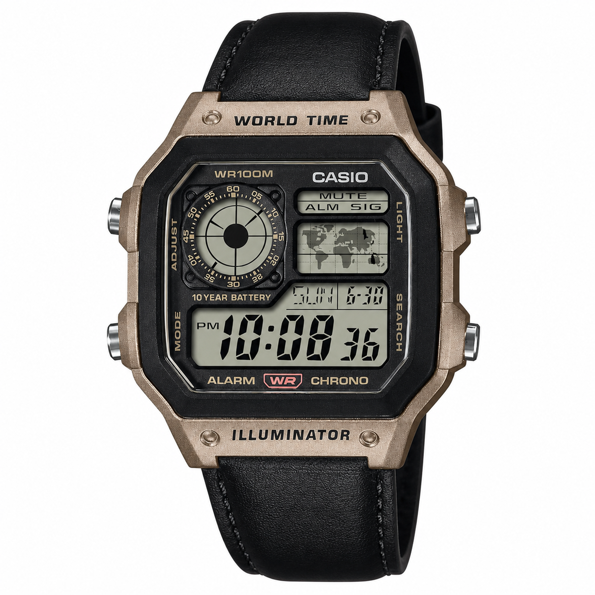 Casio world time digital watch