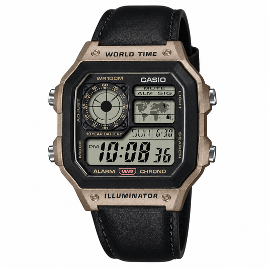Casio world time digital watch